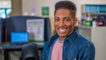 A Huntington Learning Center student with In-Person, Online, or Hybrid Test Prep Programs