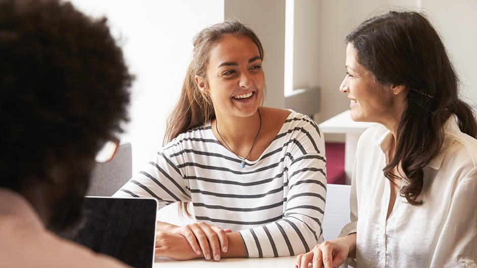 Teens in a classroom environment