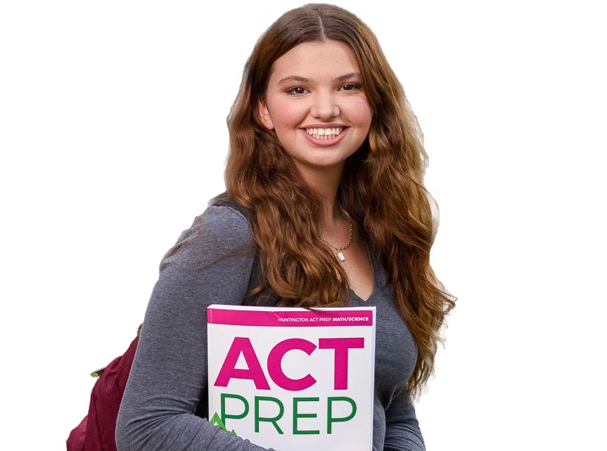 A Huntington Learning Center student who's enrolled in Huntington ACT Prep Math/Science and Test Prep